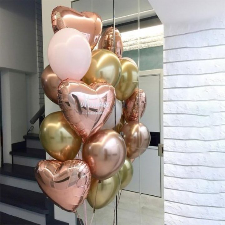 Фонтан шаров "От сердечка" в Калуге