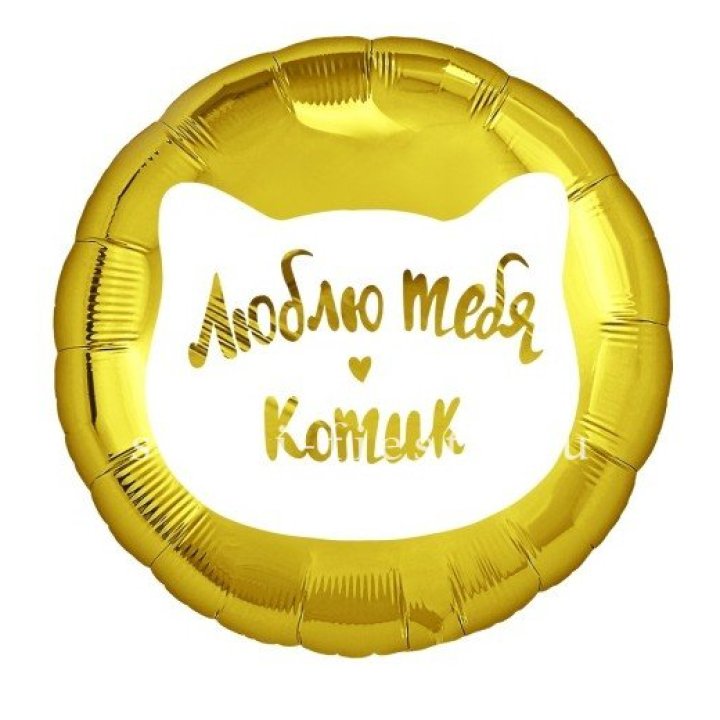Фольгированный шар "Люблю тебя, Котик" в Калуге