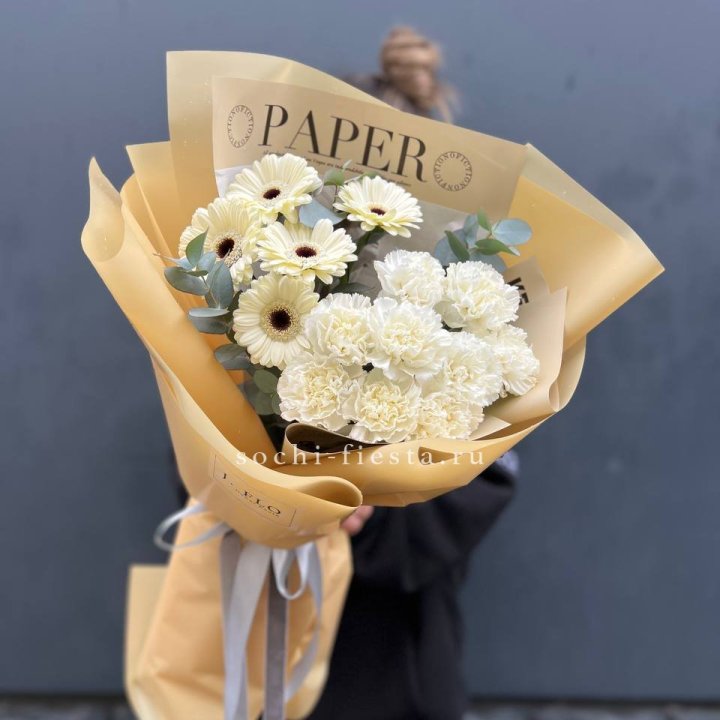  Букет с диантусами и герберами в Калуге