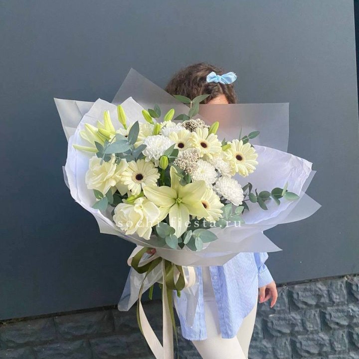 Букет с лилией и герберой в Калуге