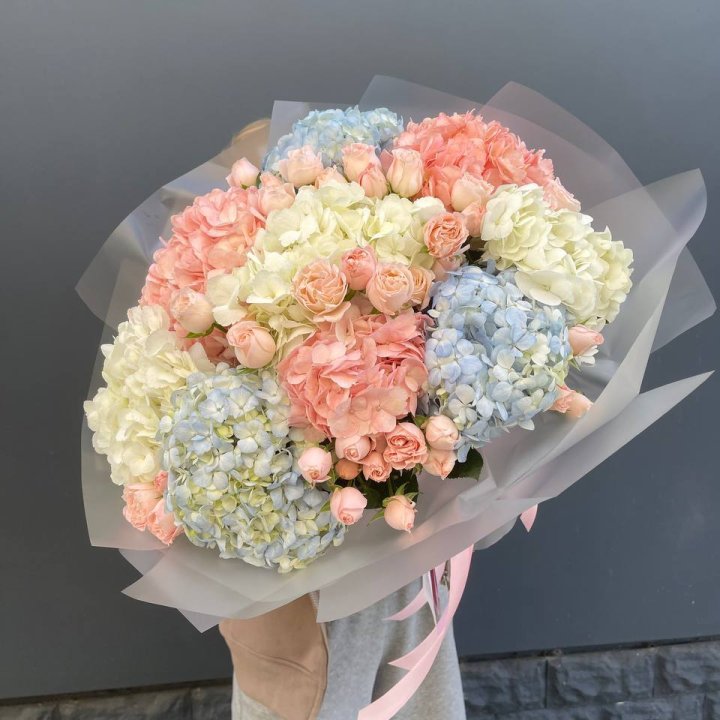 Дуо гортензии и бомбастик в Калуге