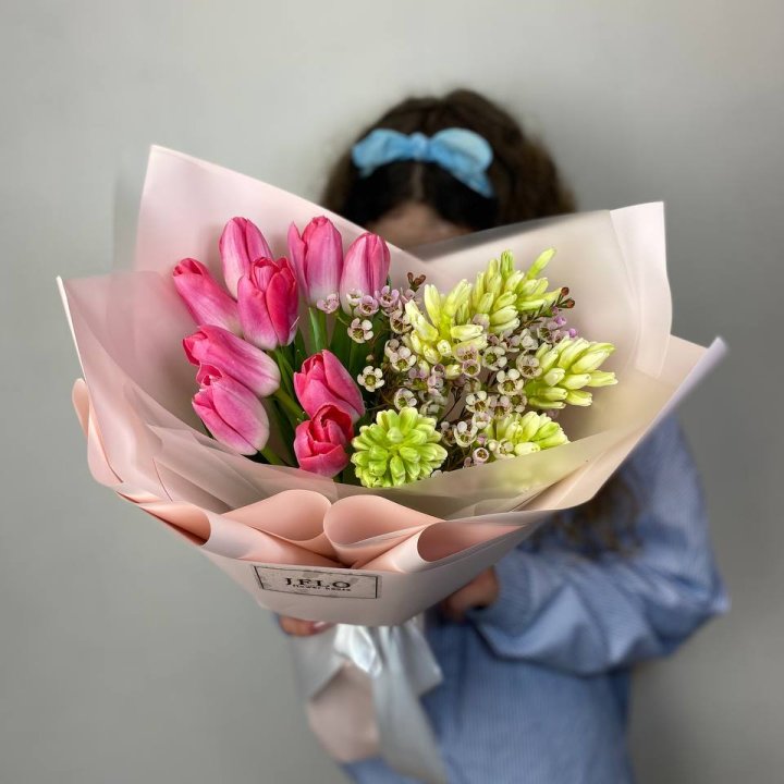  Дуо тюльпаны и гиацинты в Калуге