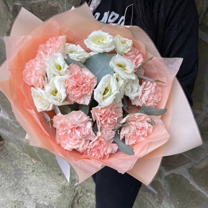  Букет диантусов "Пич" в Калуге