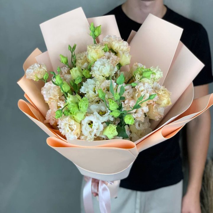 Букет эустом "Крем" в Калуге