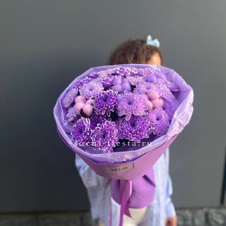 Хризантемы с хлопком в Калуге