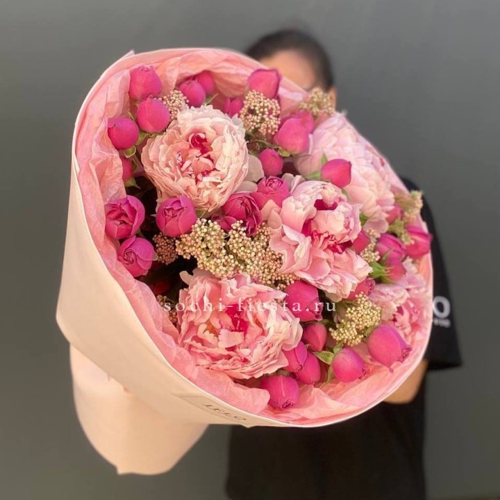  Букет с пионами "Преференс" в Калуге