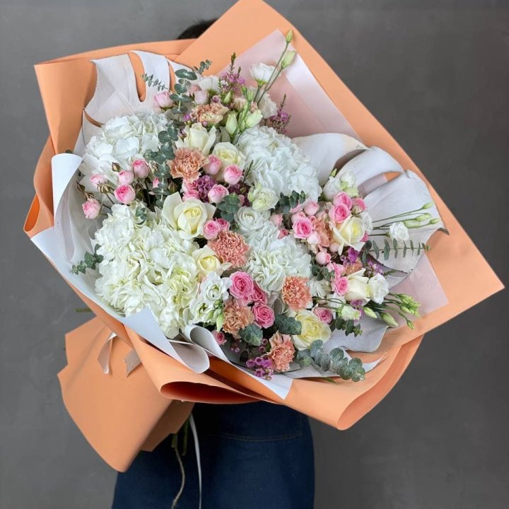 Макси-букет кремовый в Калуге