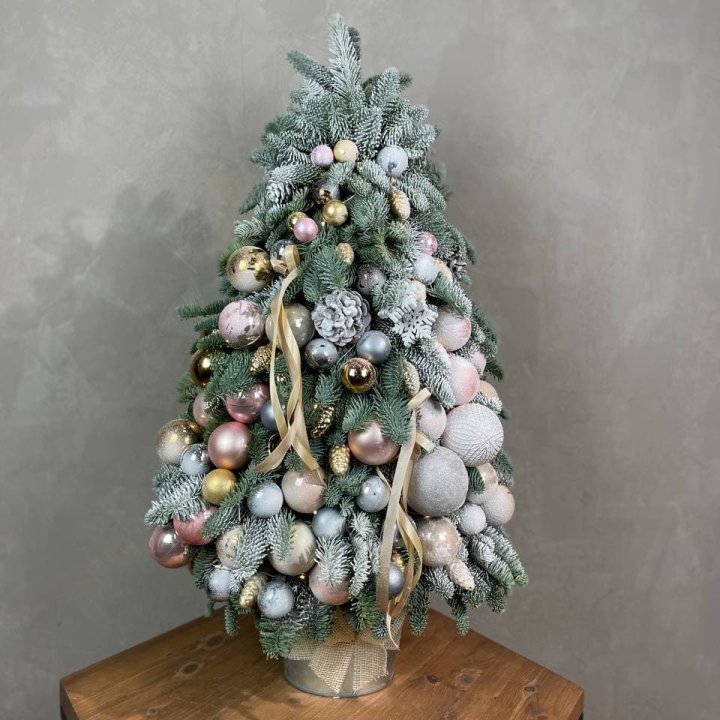 Новогодняя ёлка из веток датского нобилиса в Калуге