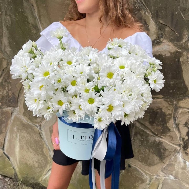 Коробка с хризантемами №2 в Калуге