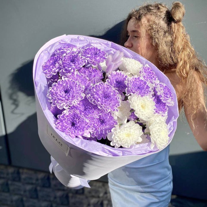  Букет хризантем "Сирена" в Калуге