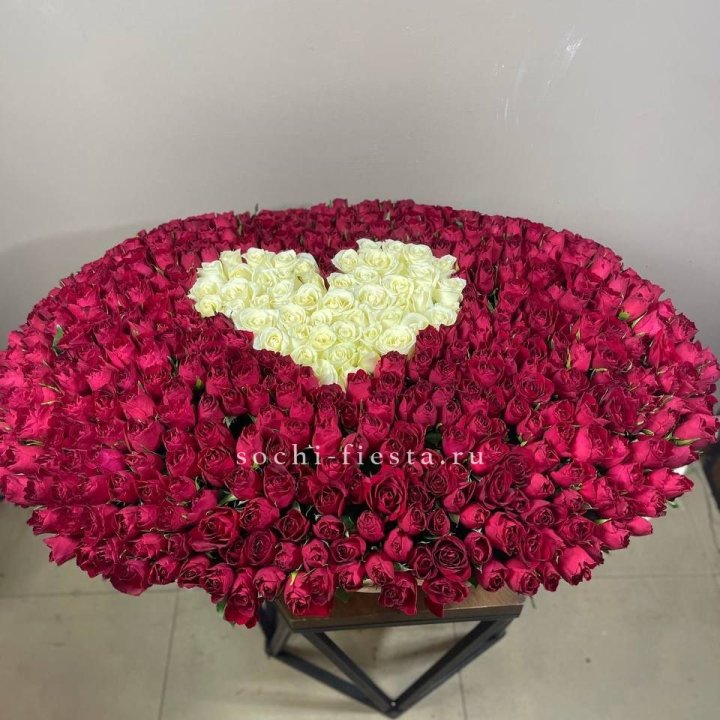 501 роза в корзине в Калуге