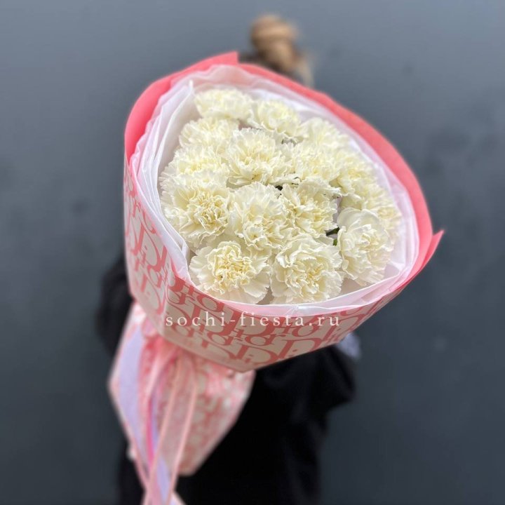 Белые диантусы №2 в Калуге