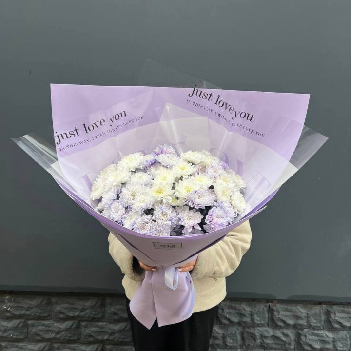 9 воздушных хризантем в Калуге