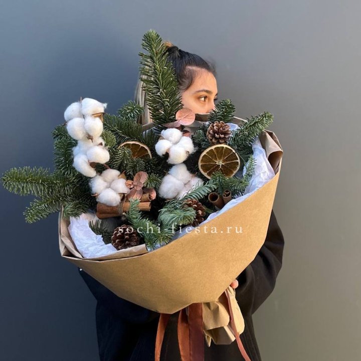 Зимний букет с нобилисом в Калуге