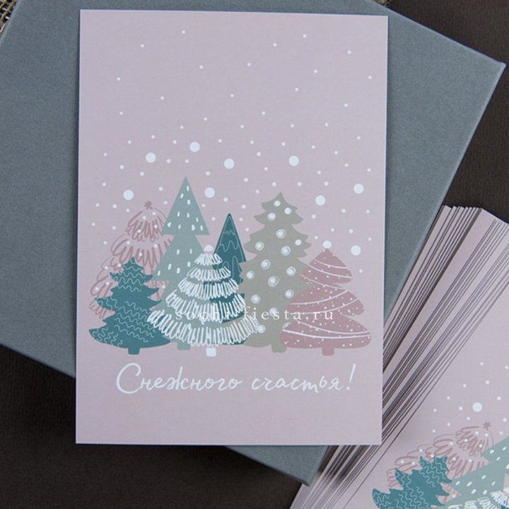 Открытка к букету "Снежного счастья" в Калуге