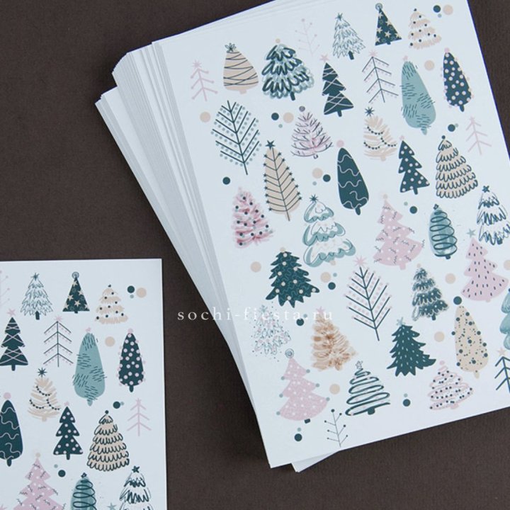 Открытка к букету "Елки" в Калуге