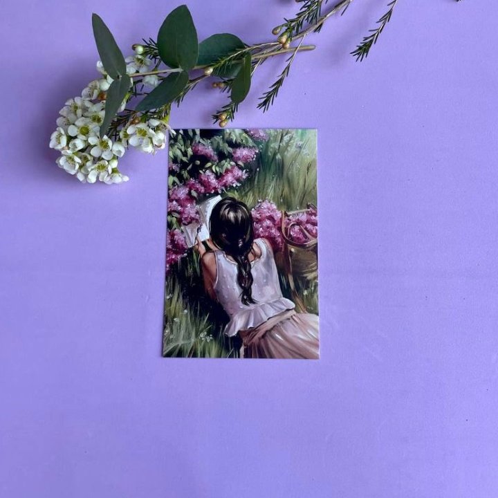 Открытка к букету "Среди пионов" в Калуге