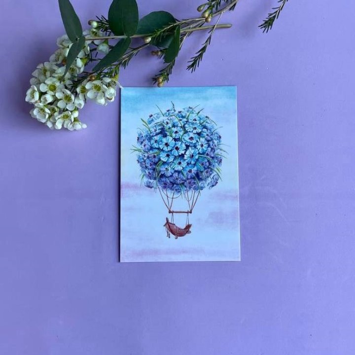 Открытка к букету "Флоростат" в Калуге