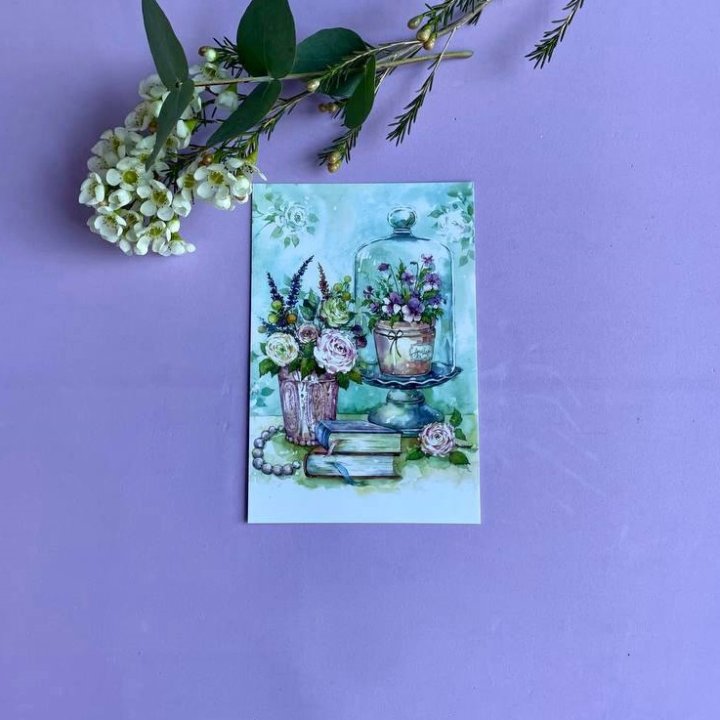 Открытка к букету "Книги" в Калуге