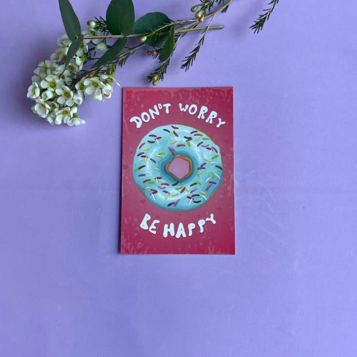 Открытка к букету "Не волнуйся..." в Калуге