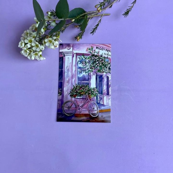 Открытка к букету "Розовый" в Калуге