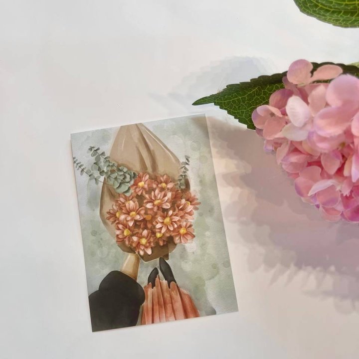 Открытка к букету "Букет" в Калуге