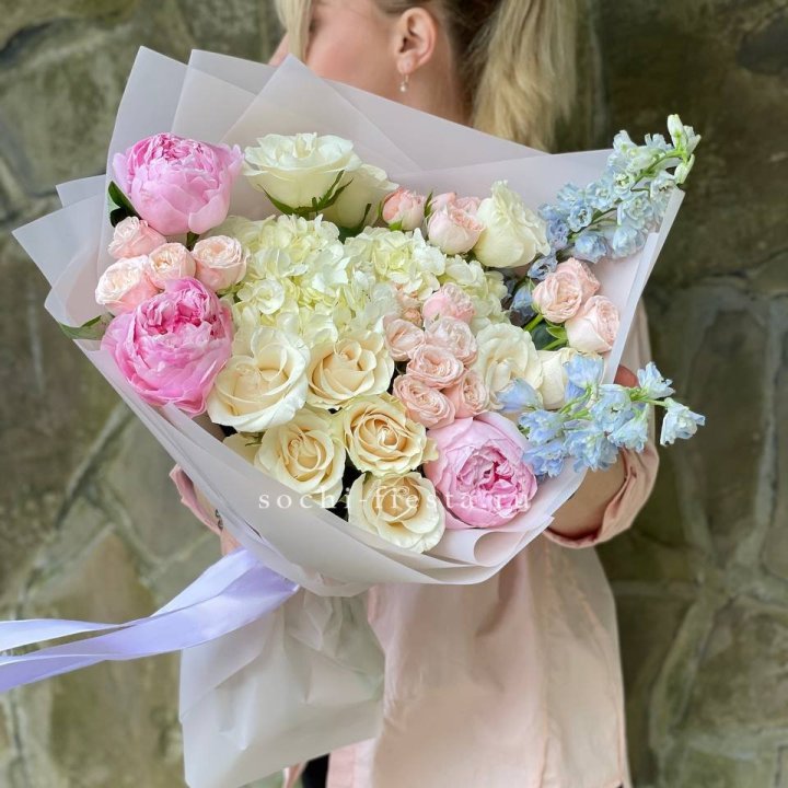 Букет с пионами "Богема" в Калуге