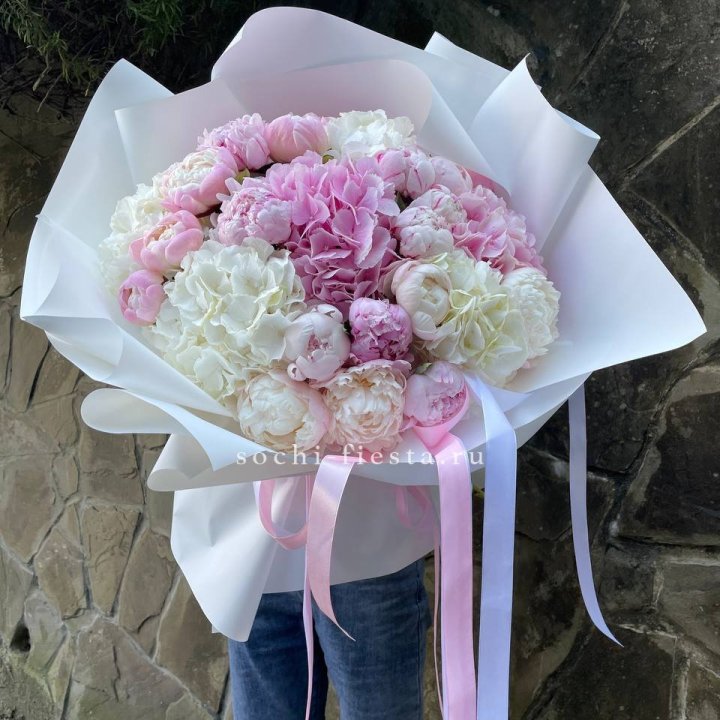 Букет "Пионы и Гортензии" в Калуге