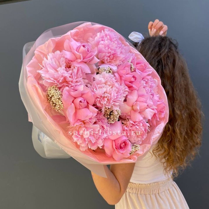  Букет с пионами "Пинки" в Калуге