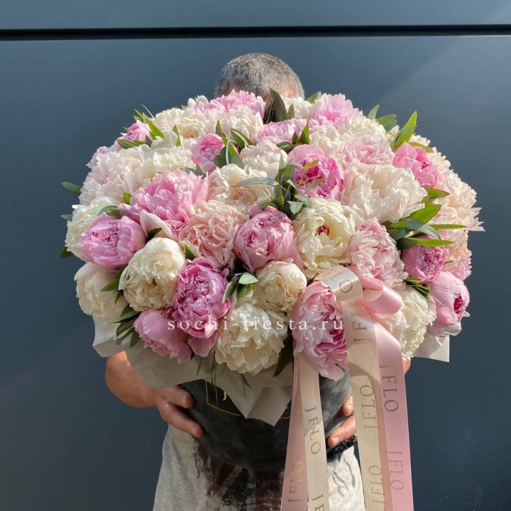 51 пионов в боксе в Калуге