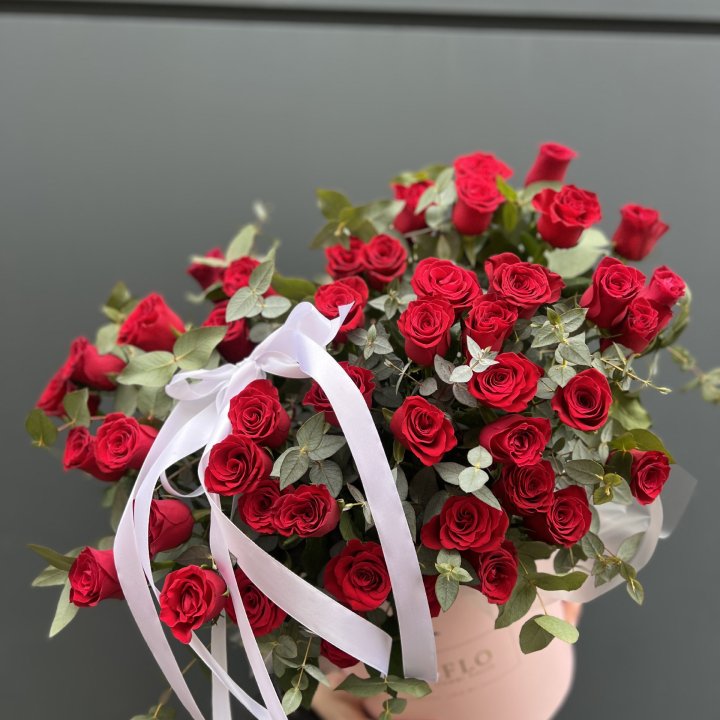 45 Красных роз в боксе "Сеньёрита" в Калуге