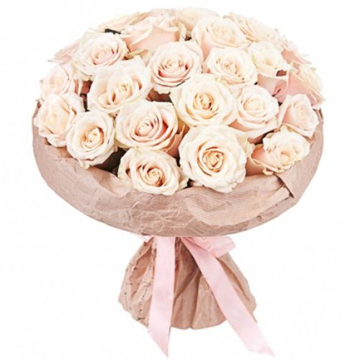 25 кремовых роз "Craft" в Калуге