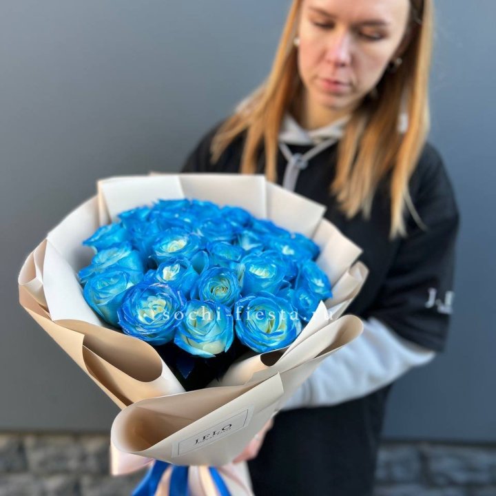 Букет синих роз блю логан в Калуге