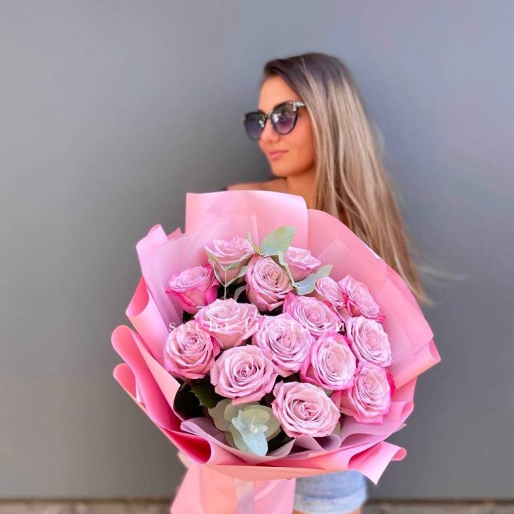 Букет розовых роз 2 в Калуге
