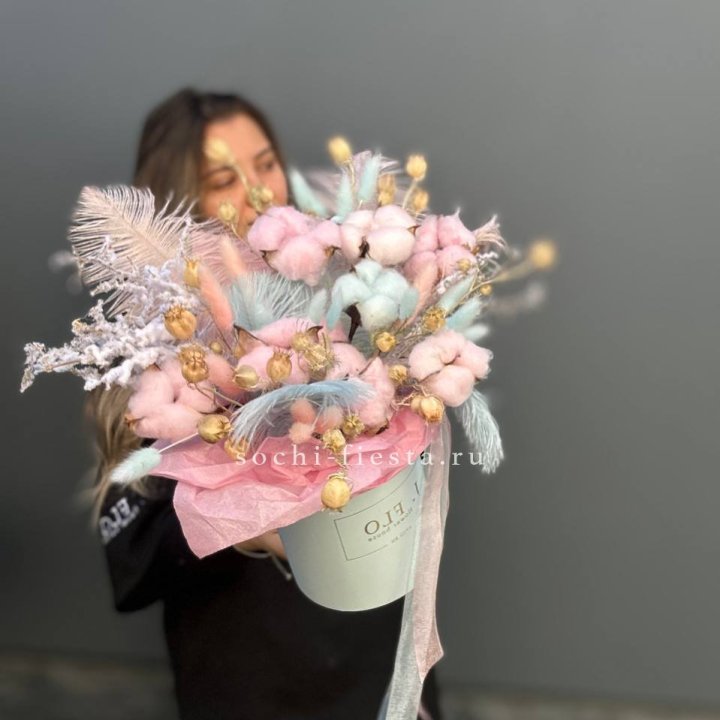 Авторский бокс с сухоцветами №2 в Калуге