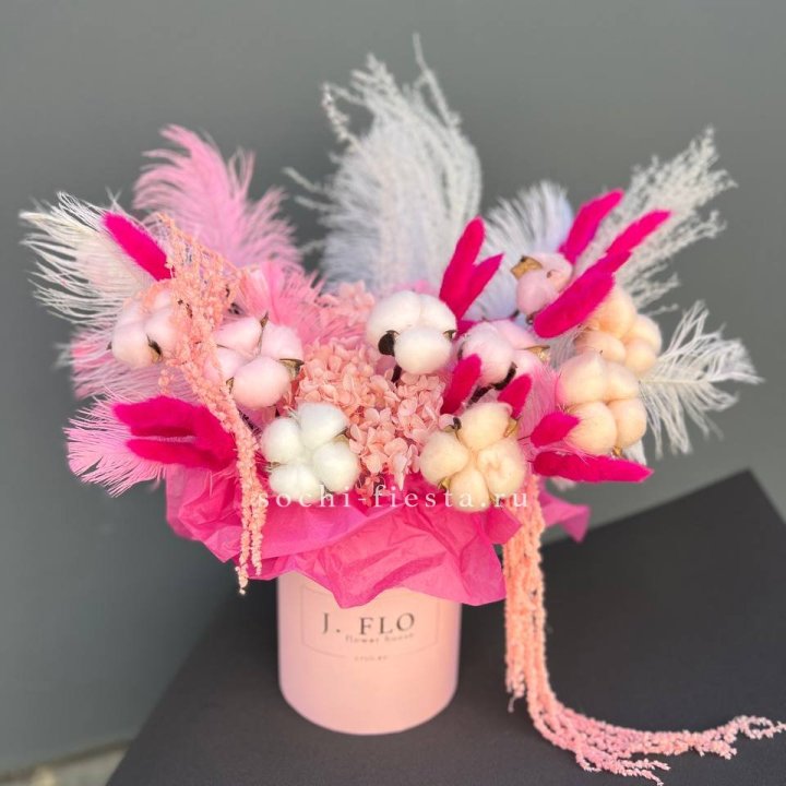 Авторский бокс с сухоцветами №1 в Калуге