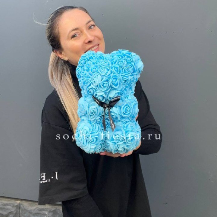 Игрушка медведь голубая в Калуге