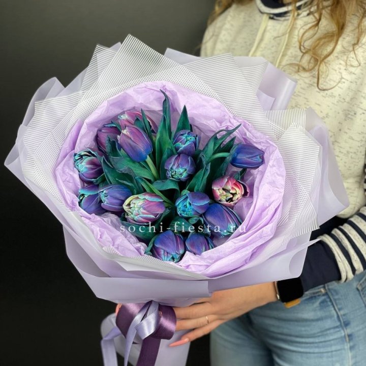 Букет тюльпанов "Пандора" в Калуге