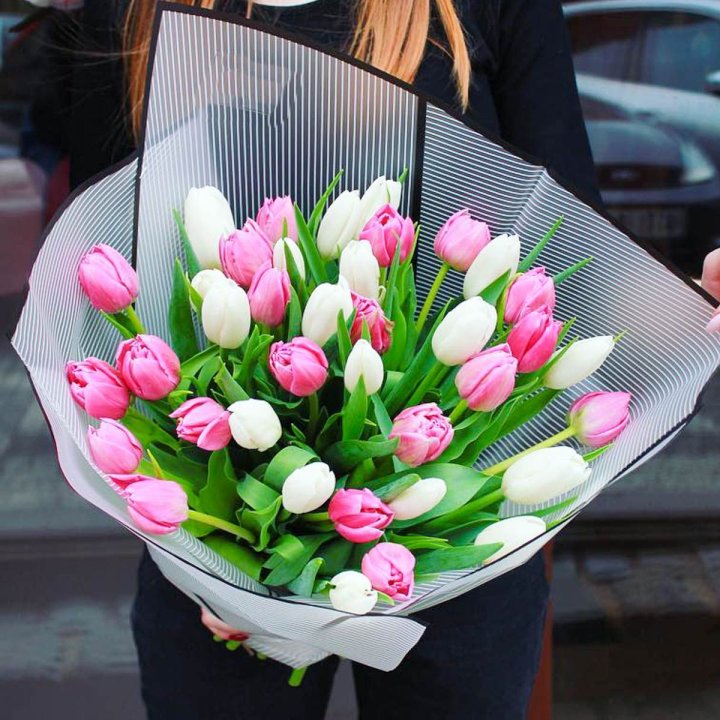 29 тюльпанов микс в Калуге