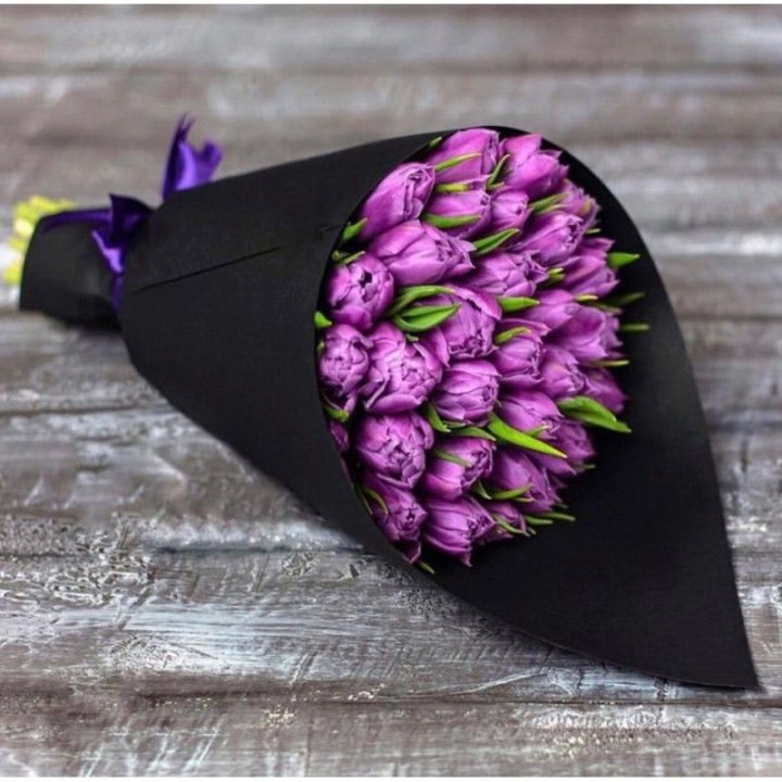 Пионовидные тюльпаны блэк в Калуге